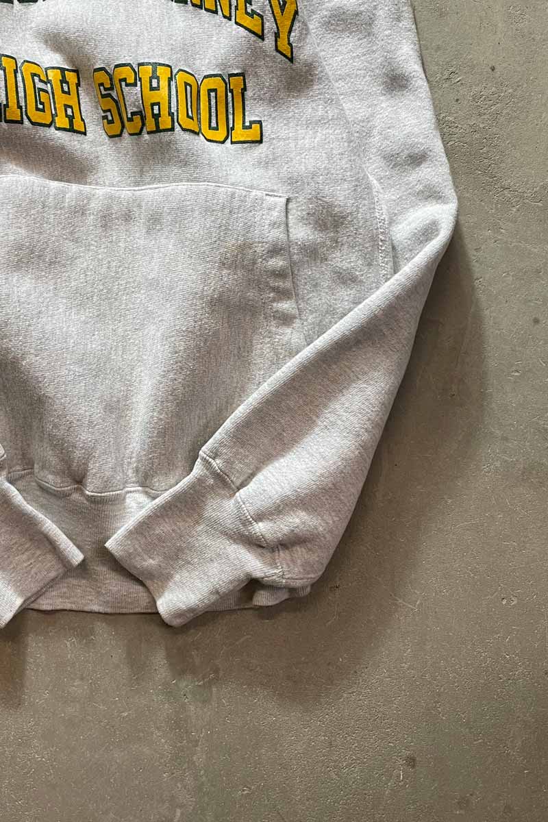 MADE IN USA 90'S BKHS REVERSE WEAVE SWEAT HOODIE / GREY [SIZE:M USED]