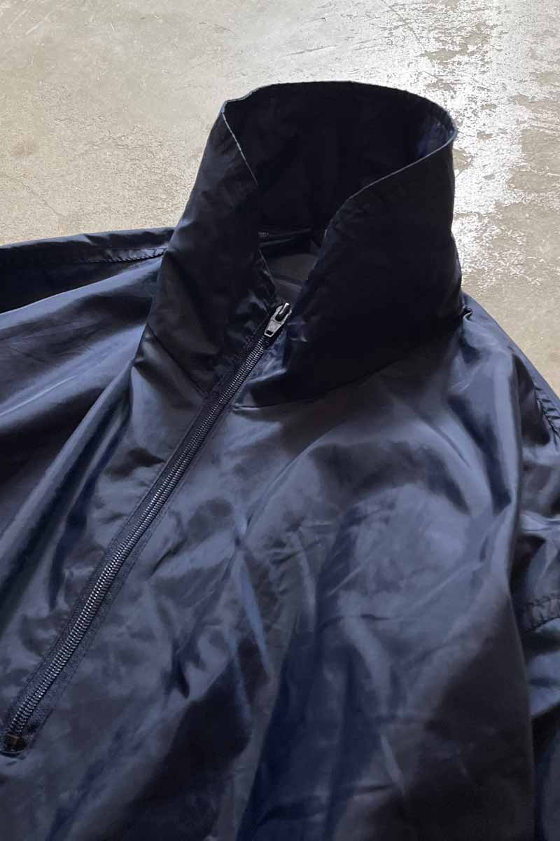 90'S NYLON HALF ZIP ANORAK JACKET / NAVY [SIZE: XL相当 USED]