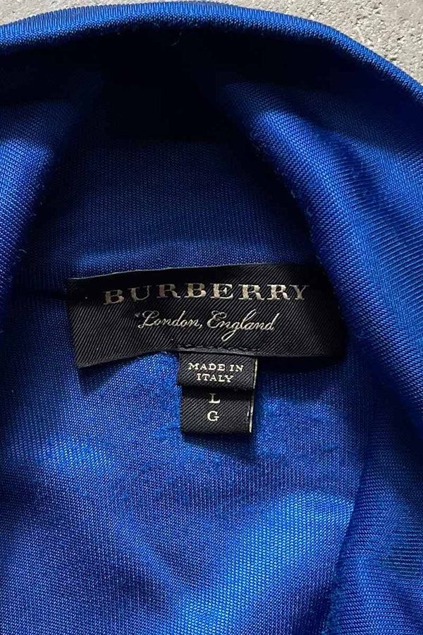 MADE IN ITALY TRACK JACKET / BLUE/WHITE [SIZE: L USED]