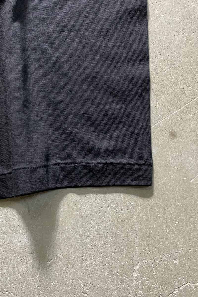 MADE IN USA 92'S S/S 1 AMERICAN FLAG PRINT MOTORCYCLE T-SHIRT / BLACK [SIZE: L USED]