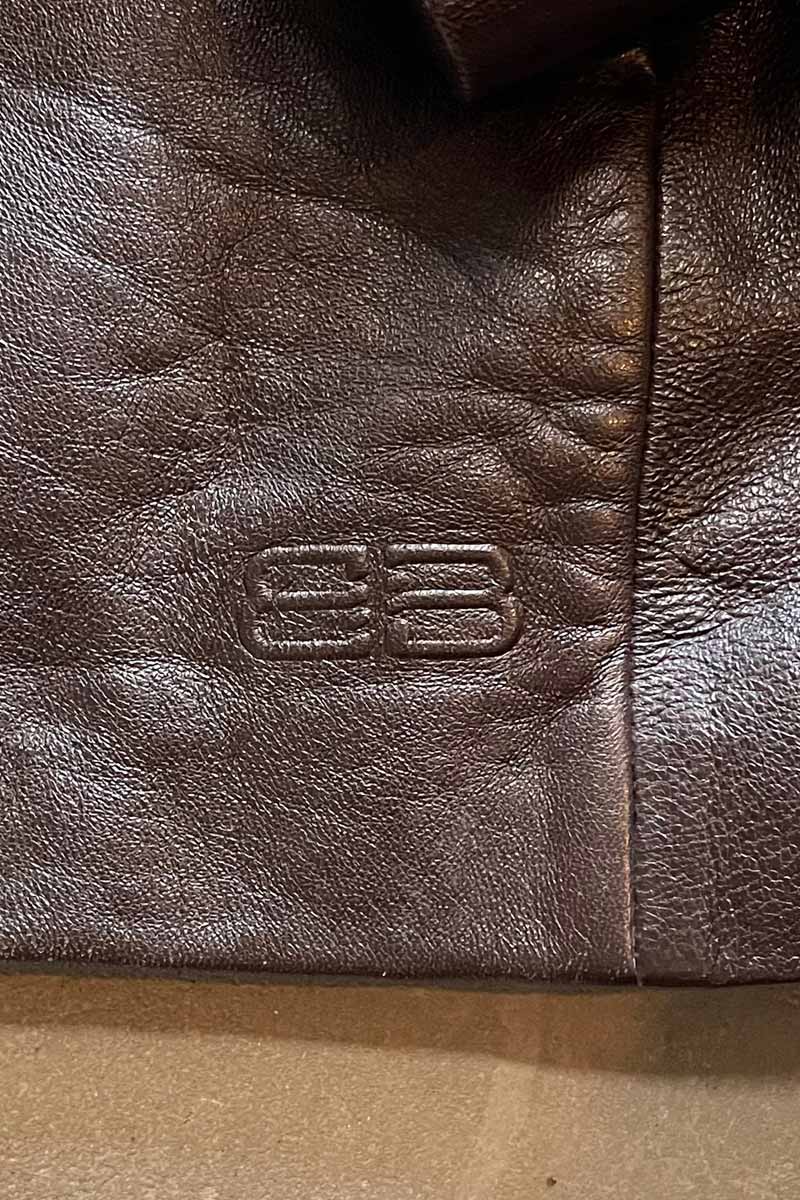 97'S LAMB LEATHER JACKET / BROWN [SIZE: L equivalent USED]