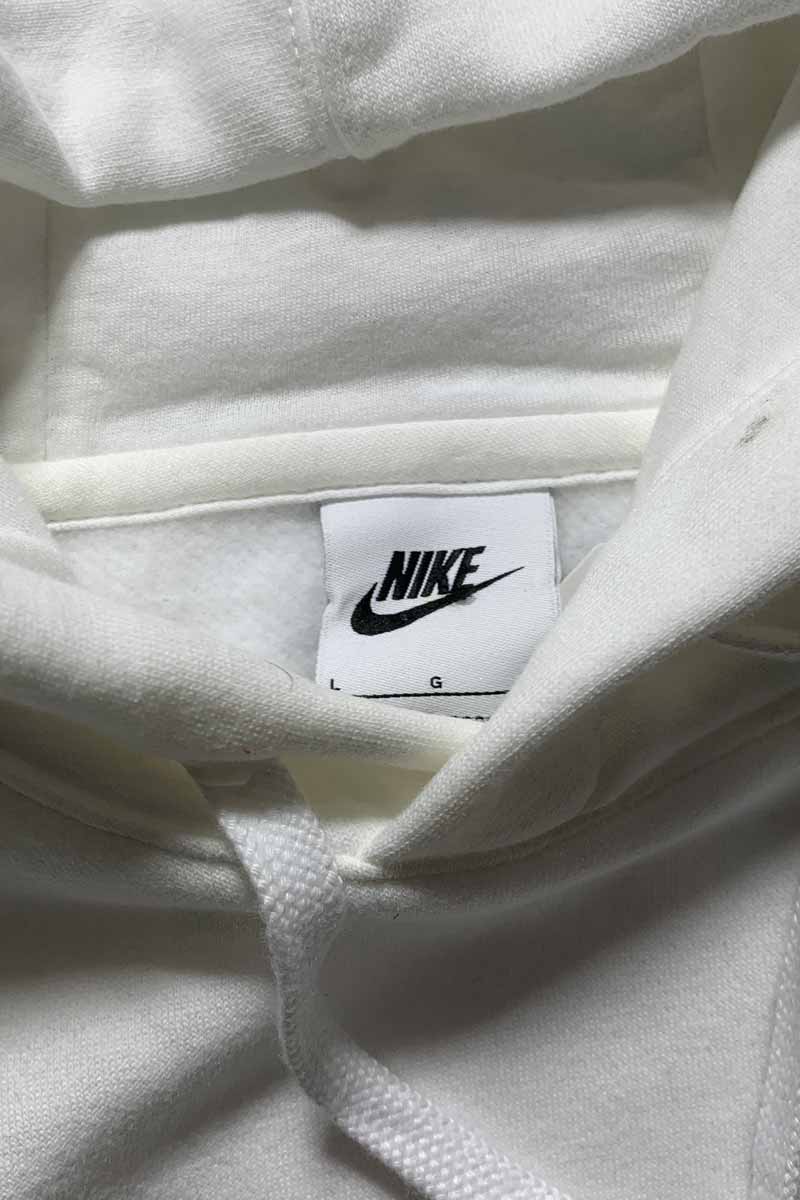 LOGO ONE POINT SWEAT HOODIE / WHITE [SIZE: L USED]