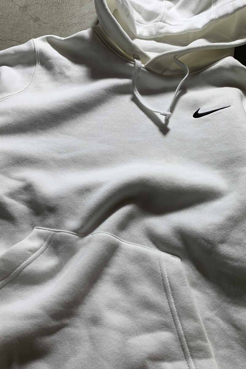 LOGO ONE POINT SWEAT HOODIE / WHITE [SIZE: L USED]