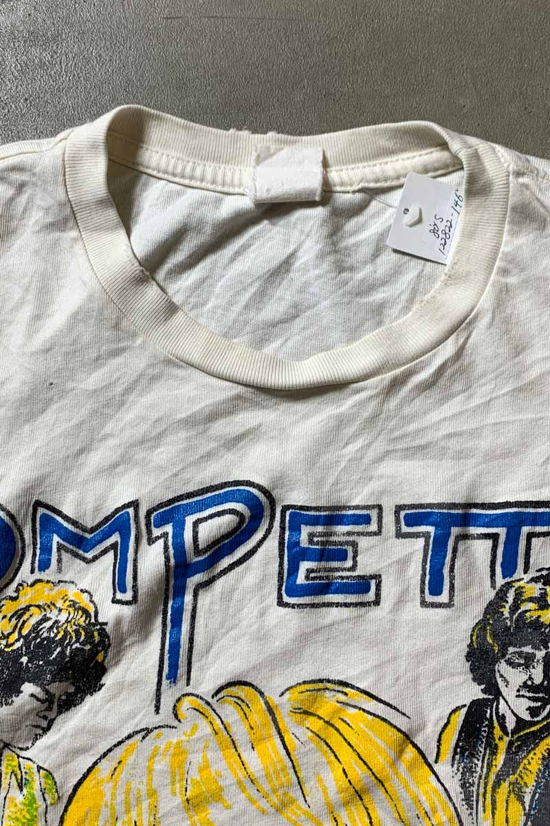 80'S S/S TOM PETTY AND THE HEARTBREAKERS PRINT BAND T-SHIRT / WHITE [SIZE: L USED]
