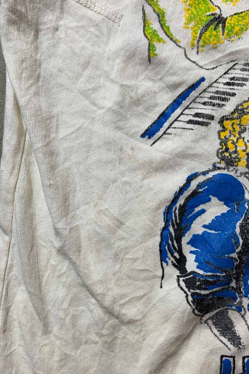 80'S S/S TOM PETTY AND THE HEARTBREAKERS PRINT BAND T-SHIRT / WHITE [SIZE: L USED]