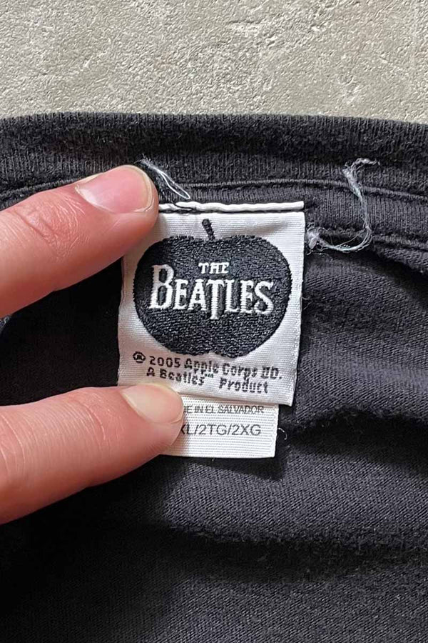 Y2K EARLY 00'S ABBEY ROAD PRINT BAND T-SHIRT/ BLACK [SIZE: 2XL USED]