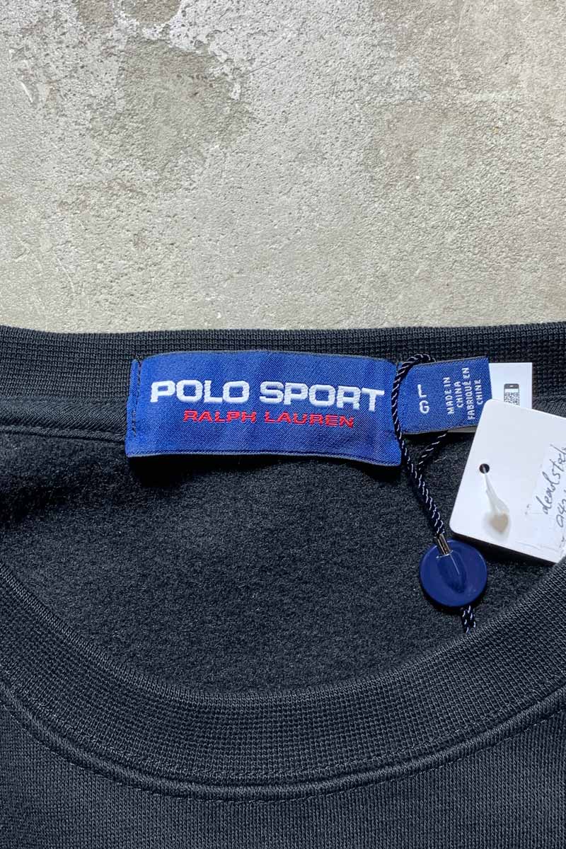 LOGO SWEATSHIRT / BLACK [SIZE: L DEADSTOCK/NOS]