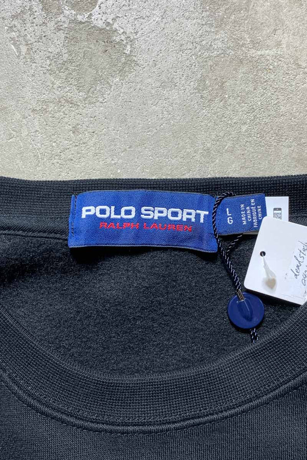 LOGO SWEATSHIRT / BLACK [SIZE: L DEADSTOCK/NOS]
