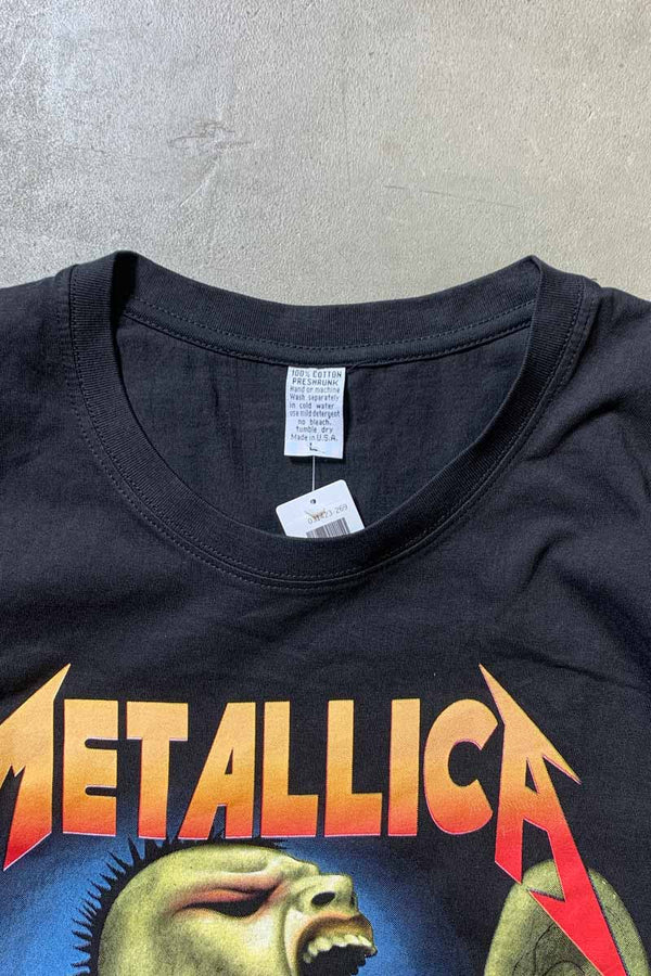 MADE IN USA 90'S S/S METALLICA PRINT BAND T-SHIRT / BLACK [SIZE: L DEADSTOCK/NOS]