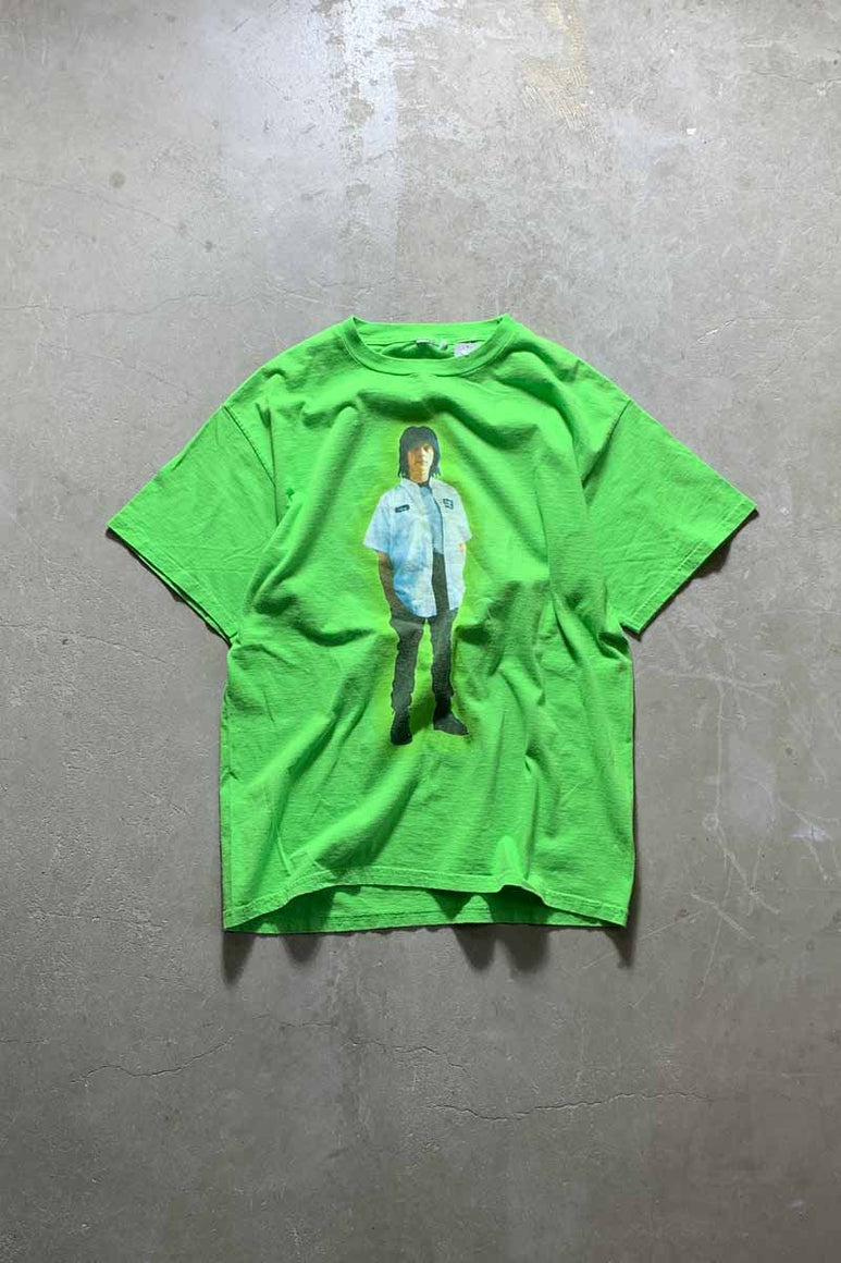 90-00'S S/S JEFF BECK WHO ELSE TOUR MUSIC T-SHIRT / GREEN [SIZE: XL USED]