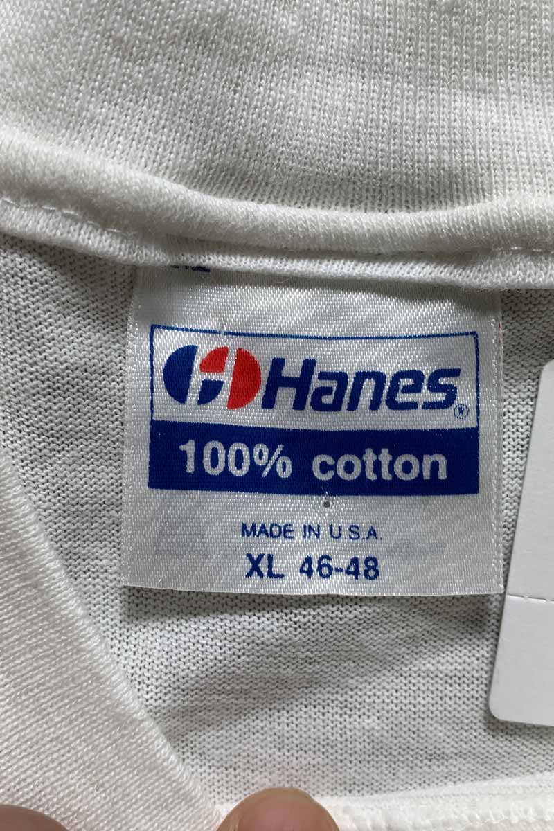 MADE IN USA 89'S S/S NEW KIDS ON THE BLOCK PRINT BAND T-SHIRT / WHITE [SIZE: XL USED]