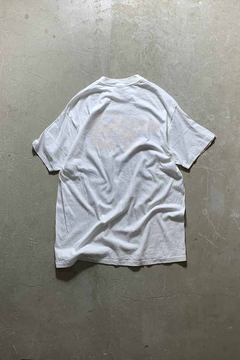 MADE IN USA 89'S S/S NEW KIDS ON THE BLOCK PRINT BAND T-SHIRT / WHITE [SIZE: XL USED]