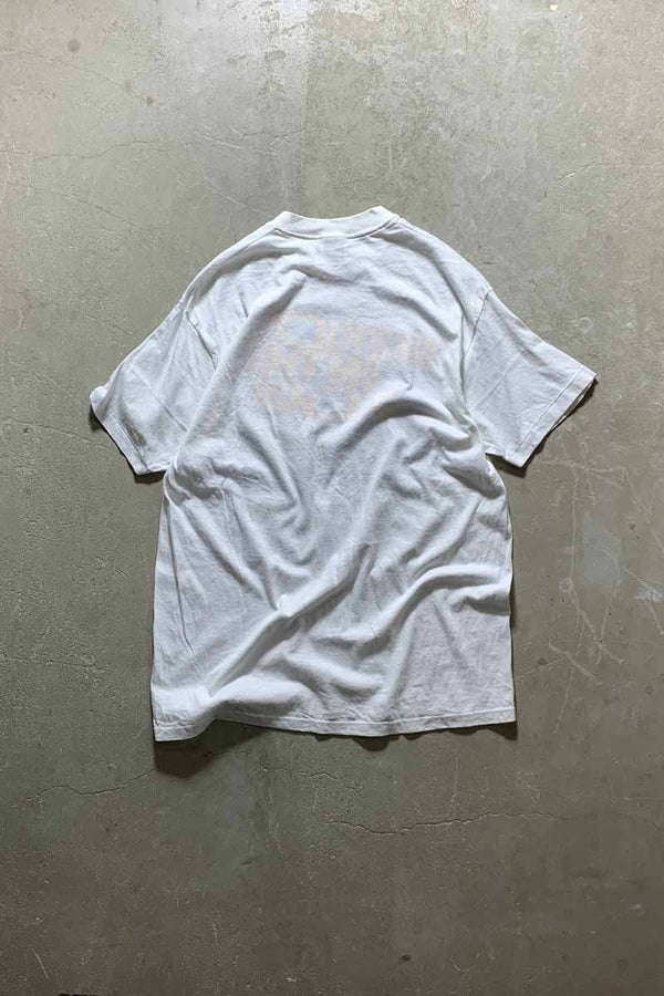 MADE IN USA 89'S S/S NEW KIDS ON THE BLOCK PRINT BAND T-SHIRT / WHITE [SIZE: XL USED]