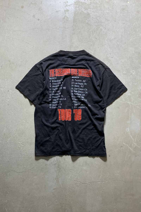 MADE IN USA 88'S THE SCREAMING BLUE MESSIAHS TOUR T-SHIRT / BLACK [SIZE: XL USED]
