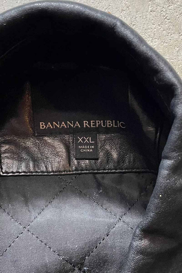 15'S LEATHER JACKET / BLACK [SIZE: XXL USED]