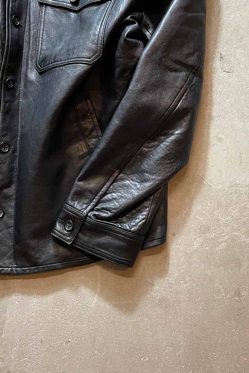15'S LEATHER JACKET / BLACK [SIZE: XXL USED]