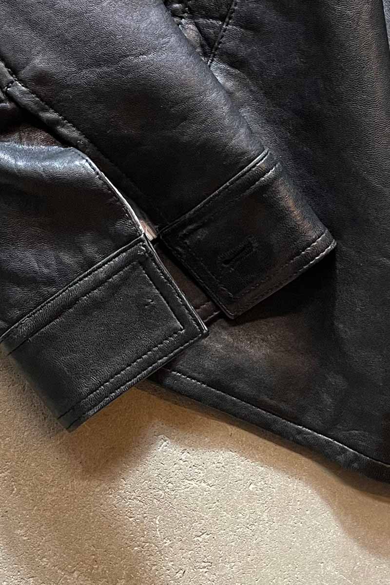 15'S LEATHER JACKET / BLACK [SIZE: XXL USED]