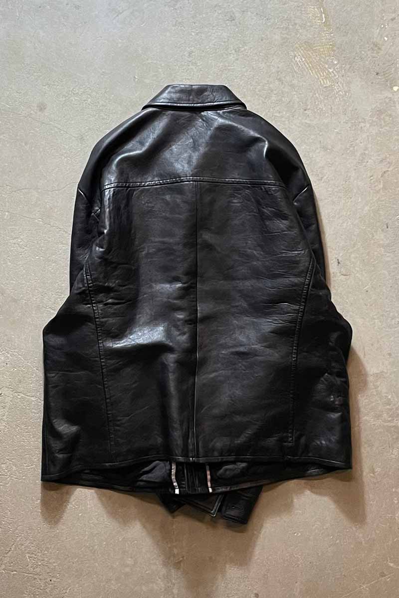 15'S LEATHER JACKET / BLACK [SIZE: XXL USED]