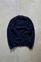 画像をギャラリービューアに読み込む, MADE IN USA 90&#39;S ACRYLIC V-NECK SWEATER / NAVY [SIZE: M USED]
