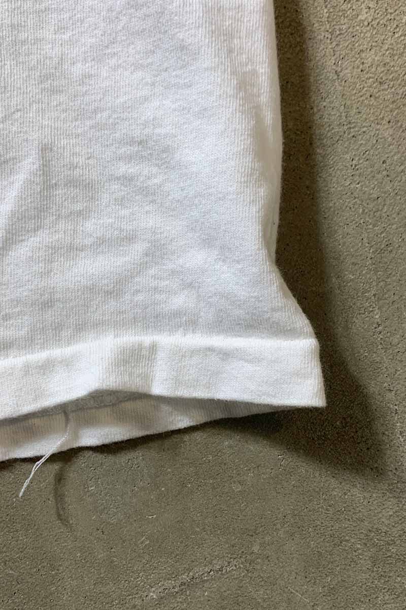 MADE IN USA 90'S S/S CAPTAIN MORGAN PRINT T-SHIRT / WHITE [SIZE: XL USED]