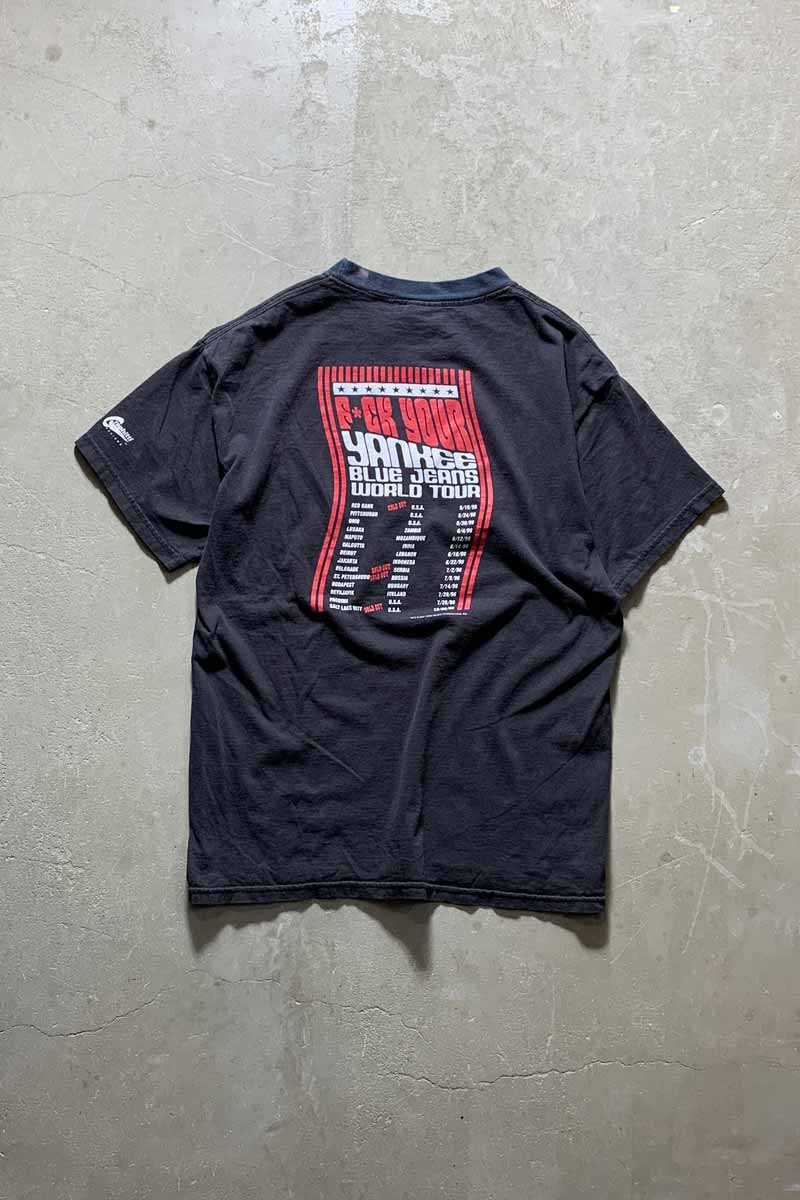 01'S S/S BERSERKER TOUR PRINT BAND T-SHIRT / BLACK [SIZE: M USED]