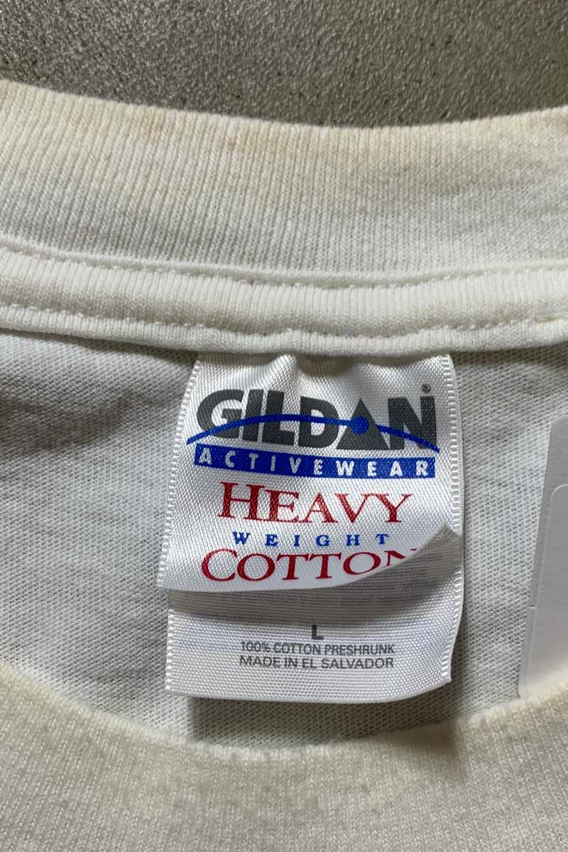 S/S TWA BACK PRINT ADVERTISING T-SHIRT / WHITE [SIZE: L USED]