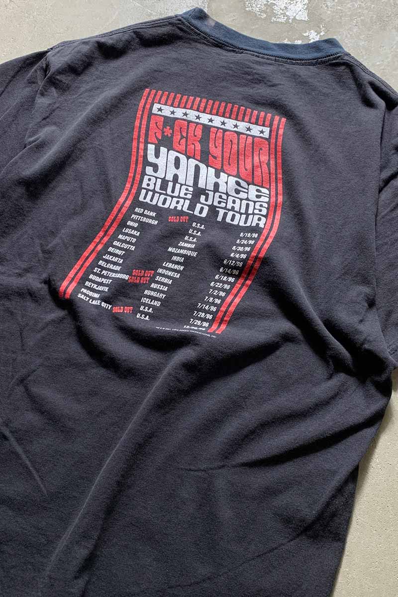 01'S S/S BERSERKER TOUR PRINT BAND T-SHIRT / BLACK [SIZE: M USED]