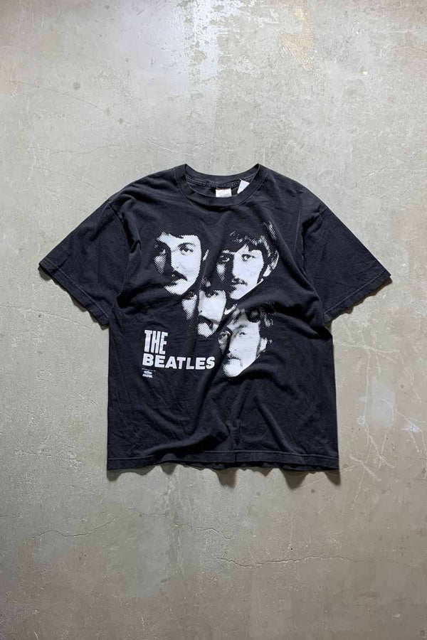MADE IN USA 90'S S/S THE BEATLES PRINT BAND T-SHIRT / BLACK [SIZE: XL USED]