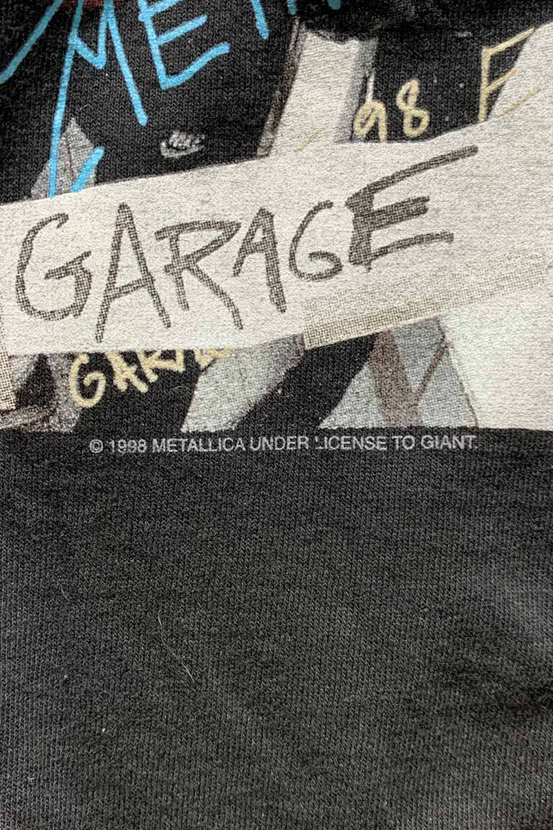 MADE IN MEXICO 98'S S/S METALLICA PRINT BAND T-SHIRT / BLACK [SIZE: L USED]