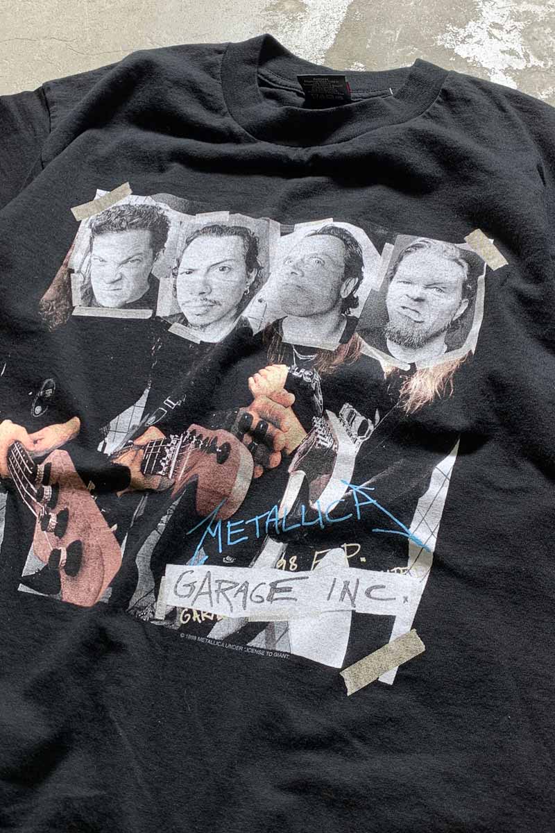 MADE IN MEXICO 98'S S/S METALLICA PRINT BAND T-SHIRT / BLACK [SIZE: L USED]
