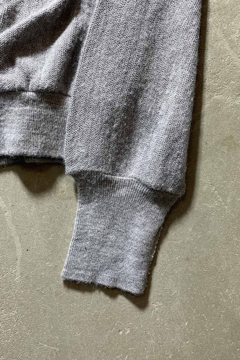 MADE IN USA 80'S ACRYLIC CARDIGAN / GRAY [SIZE: L USED]