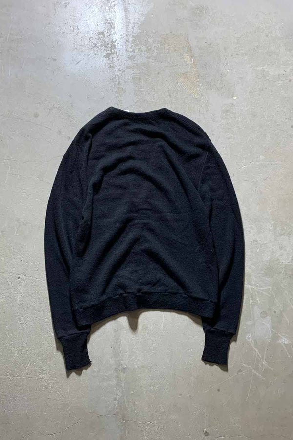 ONE POINT ACRYLIC KNIT CARDIGAN / BLACK [SIZE: XL USED]