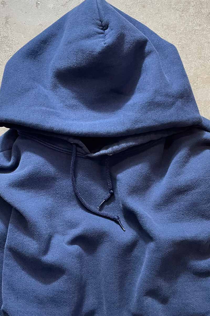 Y2K EARLY 00'S PULLOVER SWEAT HOODIE / NAVY [SIZE:M USED]