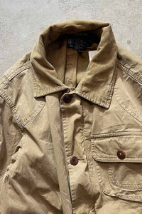 90'S HUNTING JACKET / BEIGE [SIZE: S USED]