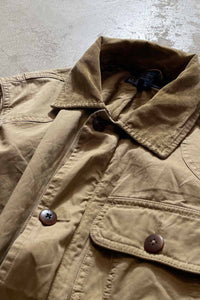 90'S HUNTING JACKET / BEIGE [SIZE: S USED]