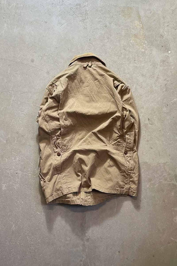 90'S HUNTING JACKET / BEIGE [SIZE: S USED]