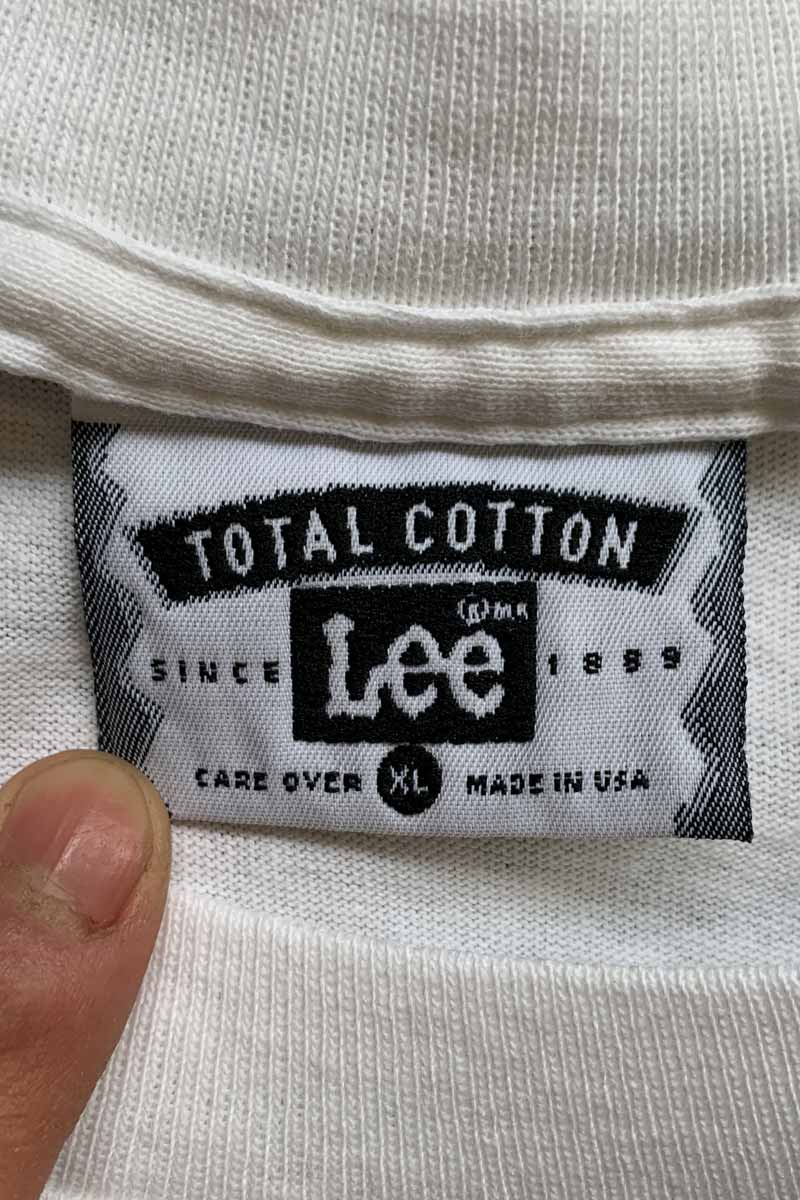 MADE IN USA 90'S S/S MESSAGE COW PRINT T-SHIRT / WHITE [SIZE: XL DEADSTOCK/NOS]