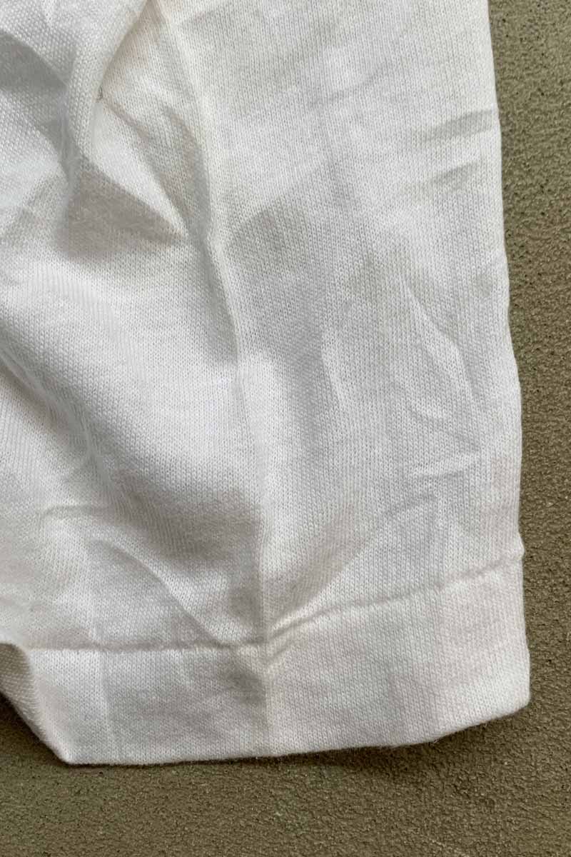 MADE IN USA 90'S S/S THREE TRIANGLE PRINT MESSAGE PRINT T-SHIRT / WHITE [SIZE: XL DEADSTOCK/NOS]