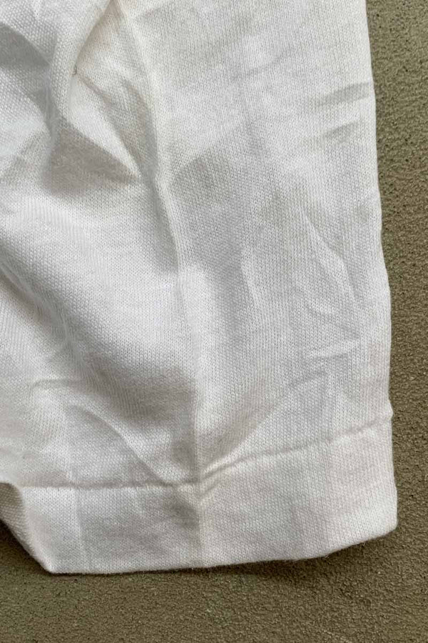 MADE IN USA 90'S S/S THREE TRIANGLE PRINT MESSAGE PRINT T-SHIRT / WHITE [SIZE: XL DEADSTOCK/NOS]