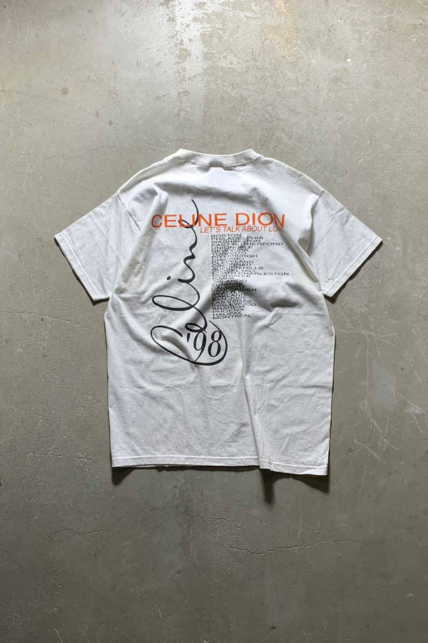 MADE IN MEXICO 98'S S/S CELINE DION PRINT MUSIC T-SHIRT / WHITE [SIZE: XL USED]