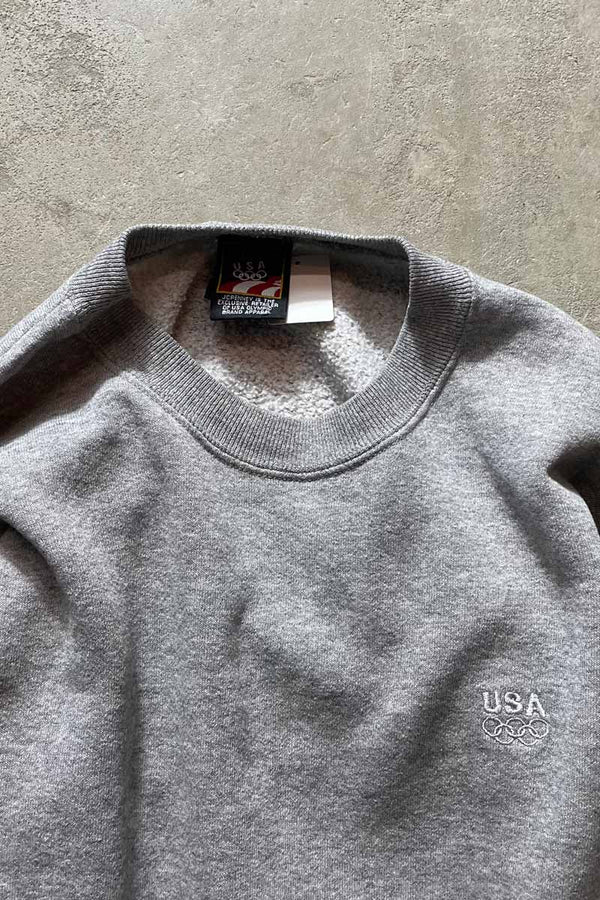 90'S ONE POINT SWEAT SHIRT / GREY [SIZE:L equivalent USED]