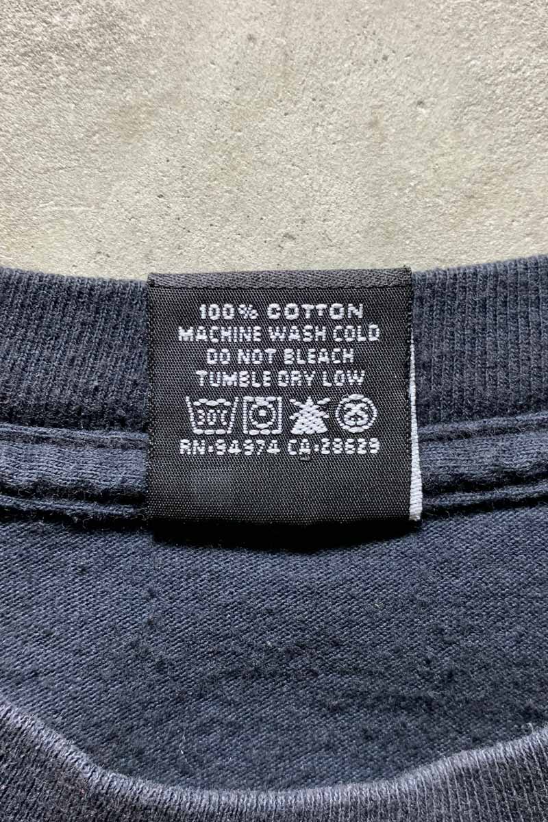 MADE IN MEXICO EARLY 00'S S/S SKULL PRINT T-SHIRT / BLACK [SIZE: L USED]