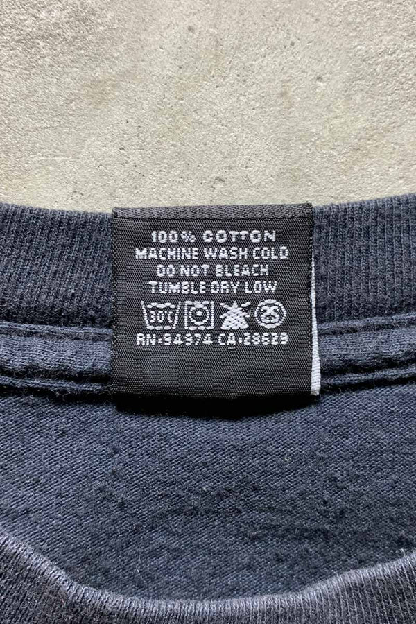 MADE IN MEXICO EARLY 00'S S/S SKULL PRINT T-SHIRT / BLACK [SIZE: L USED]