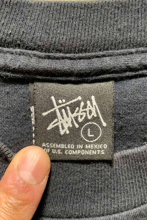 MADE IN MEXICO EARLY 00'S S/S SKULL PRINT T-SHIRT / BLACK [SIZE: L USED]