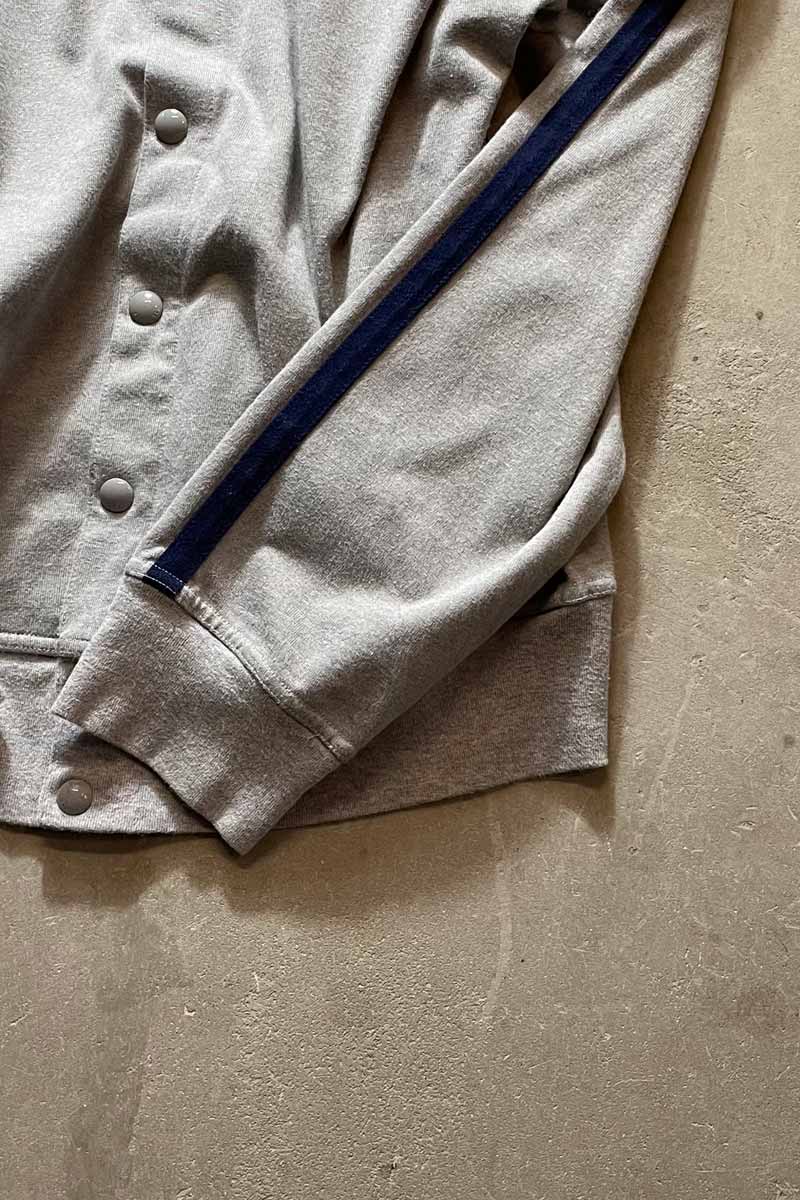 90'S SNAP BUTTON TRACK JACKET / GREY [SIZE: L USED]