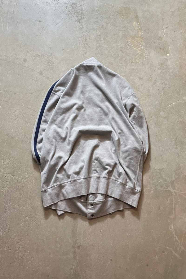 90'S SNAP BUTTON TRACK JACKET / GREY [SIZE: L USED]