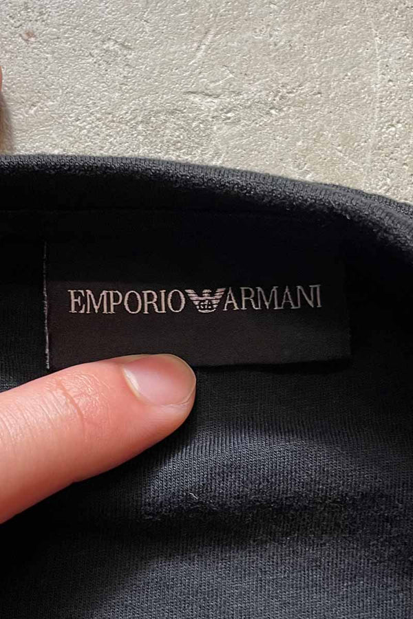 BACK EMBROIDERY SWEAT SHIRT / BLACK [SIZE:L USED]