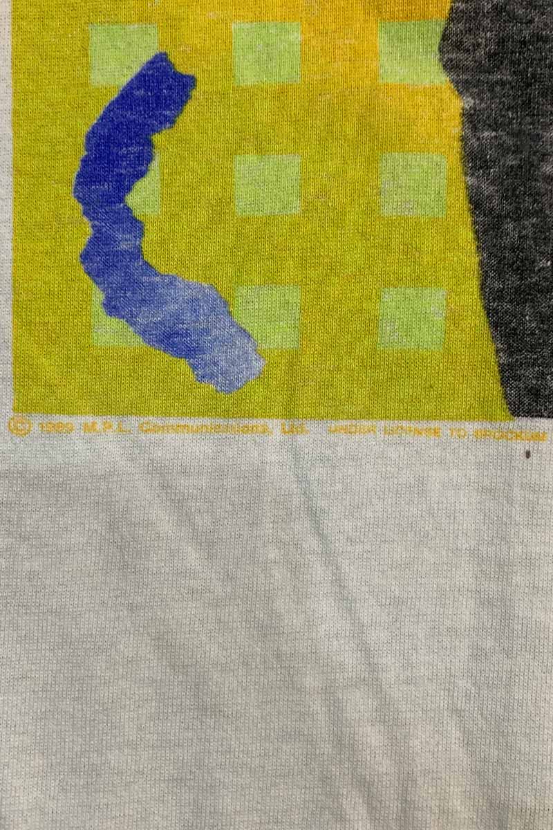 MADE IN USA 89'S S/S PAUL MCCARTNEY PRINT TOUR BAND T-SHIRT / WHITE [SIZE: L USED]