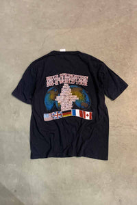 MADE IN USA 80'S S/S BRUCE SPRINGSTEEN PRINT TOUR BAND T-SHIRT / BLACK [SIZE: XL USED]