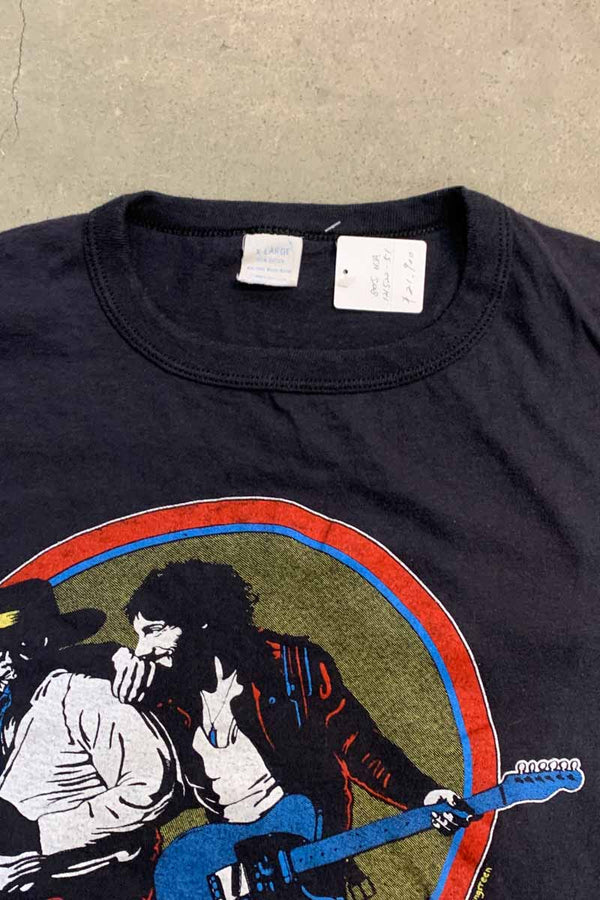 MADE IN USA 80'S S/S BRUCE SPRINGSTEEN PRINT TOUR BAND T-SHIRT / BLACK [SIZE: XL USED]